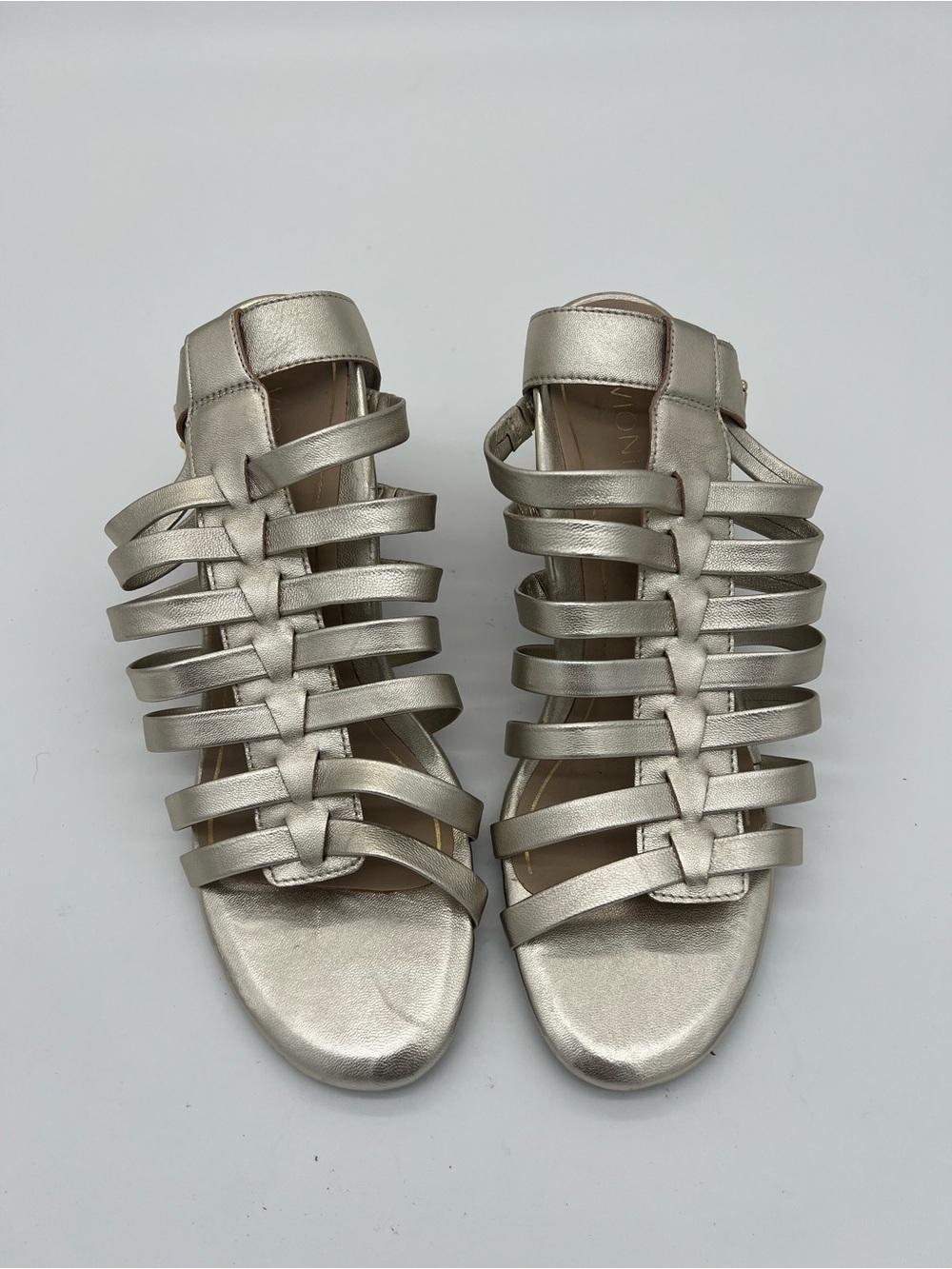 Vionic Metallic Strappy Gladiator Sandals - Gold size 8.5 - Picture 10 of 10